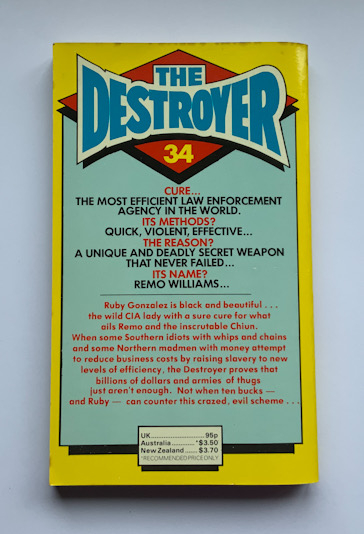 THE DESTROYER CHAINED REACTION British pulp fiction book 1980